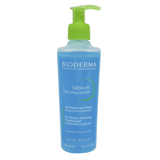 Bioderma Sebium Foaming Gel 200 ml removes impurities