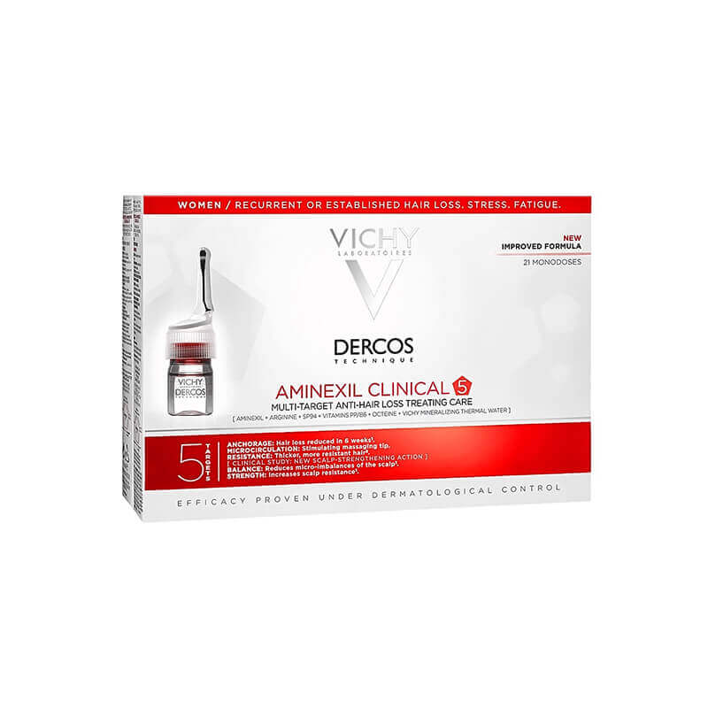 Vichy Dercos Aminexil Anti-Hair Loss Women Ampoules 21*6 mL